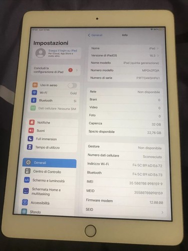 Originale apple ipad gen - apple, 32