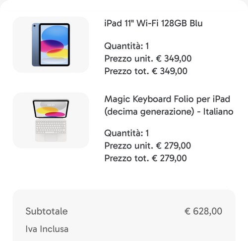 Ipad 128gb blu magic - 128gb,